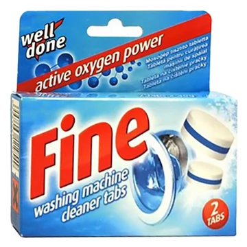 Mosógép tisztító tabletta WELL DONE Fine 2x40g-os