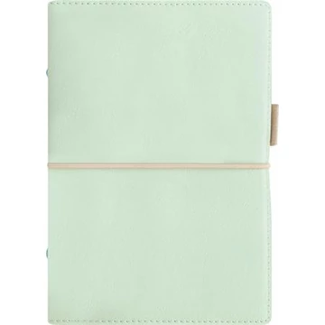 Kalendárium, gyűrűs, betétlapokkal, pocket méret, FILOFAX, "Domino" Soft", pasztellzöld