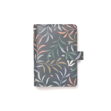 Kalendárium, gyűrűs, betétlapokkal, personal méret, FILOFAX "Botanical", sötétkék