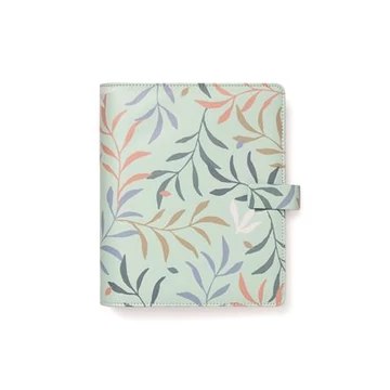 Kalendárium, gyűrűs, betétlapokkal, A5, FILOFAX "Botanical", menta