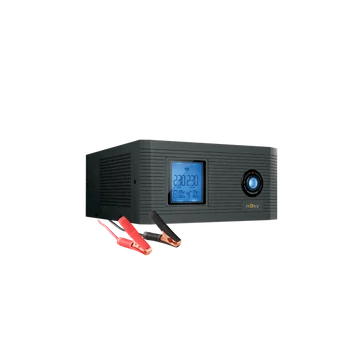 NJOY Inverter - Aira 600 (2 Schuko, Szinusz hullám, Akku Támogatás: 40Ah-200Ah, AVR,  fekete)