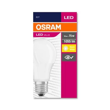 LED izzó, E27, gömb, A60, 10W, 1055lm, 2700K (MF), OSRAM "Value" LED izzó, E27, gömb, A60, 10W, 1055lm, 2700K (MF), OSRAM "Value"