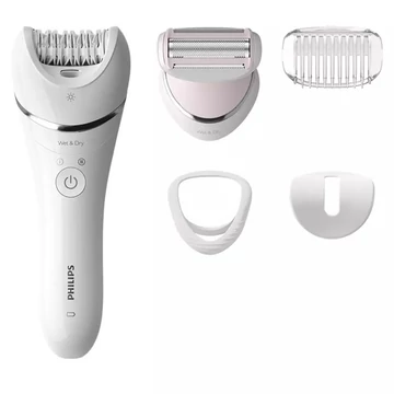Philips BRE710/00 Series 8000 Satinelle Advanced száraz-nedves fehér epilátor Philips BRE710/00 Series 8000 Satinelle Advanced száraz-nedves fehér epilátor