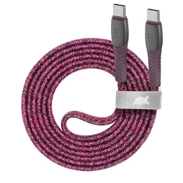 USB kábel, USB-C - USB-C, 1,2 m, RIVACASE "PS6105", piros USB kábel, USB-C - USB-C, 1,2 m, RIVACASE "PS6105", piros
