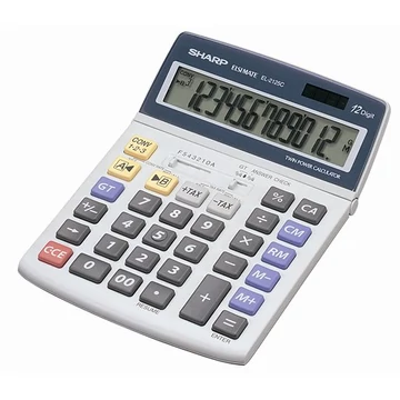 Számológép, asztali, 12 számjegy, SHARP "EL-2125C" Számológép, asztali, 12 számjegy, SHARP "EL-2125C"
