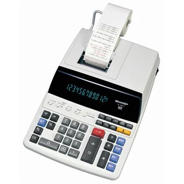Számológép, szalagos, 12 számjegy, 2 színű nyomtató, SHARP "EL-2607V" Számológép, szalagos, 12 számjegy, 2 színű nyomtató, SHARP "EL-2607V"