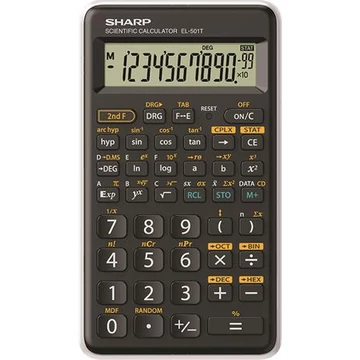 Számológép, tudományos, 146 funkció, SHARP "EL-501TBWH", fehér Számológép, tudományos, 146 funkció, SHARP "EL-501TBWH", fehér
