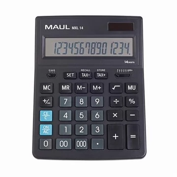 Számológép, asztali, 14 számjegy, MAUL "MXL 14" Számológép, asztali, 14 számjegy, MAUL "MXL 14"