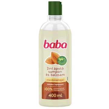 Hajsampon, 400 ml, BABA "2in1", mandula