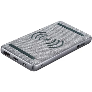 Sandberg 10000 PD20W Wireless 10000mAh PowerBank Grey Sandberg 10000 PD20W Wireless 10000mAh PowerBank Grey