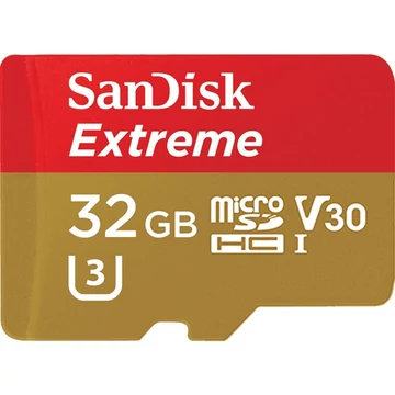 Sandisk 32GB SD micro ( SDHC Class 10) Extreme UHS-I V30 memória kártya adapterrel