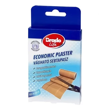 Sebtapasz, 50 cm x 6 cm, vágható, BRADOLIFE