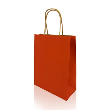 Sodrottfüles papírtáska 185x240mm 80mm talp S méret 250 db/doboz, h-Green piros Sodrottfüles papírtáska 185x240mm 80mm talp S méret 250 db/doboz, h-Green piros