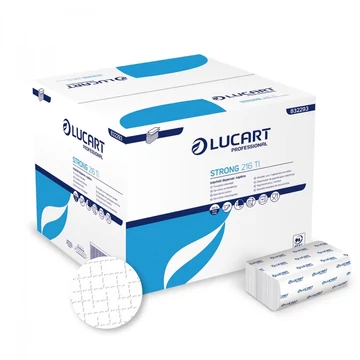 Szalvéta adagolóba 2 rétegű hajtogatott 140 lap/cs 40 cs/karton hófehér Strong 216 TI Lucart _832293D