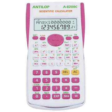 Számológép tudományos 240 funkciós pink Antilop A-8200C Számológép tudományos 240 funkciós pink Antilop A-8200C
