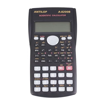 Számológép tudományos 240 funkciós fekete Antilop A-8200B Számológép tudományos 240 funkciós fekete Antilop A-8200B