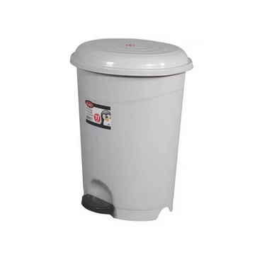 Szemetes kuka pedálos, műanyag, 22 literes szürke UP128