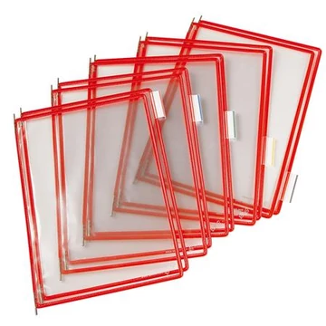 Bemutatótábla, A4, acélkeretes, TARIFOLD, piros, 10db/cs Bemutatótábla, A4, acélkeretes, TARIFOLD, piros, 10db/cs