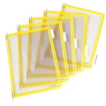 Bemutatótábla, A4, acélkeretes, TARIFOLD, sárga, 10db/cs Bemutatótábla, A4, acélkeretes, TARIFOLD, sárga, 10db/cs