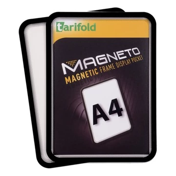 Mágneses tasak, mágneses háttal, A4, TARIFOLD "Magneto", fekete, 2db/cs Mágneses tasak, mágneses háttal, A4, TARIFOLD "Magneto", fekete, 2db/cs