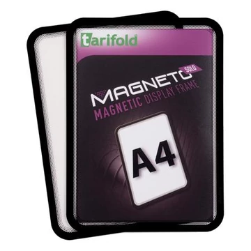 Mágneses keret, A4, TARIFOLD "Magneto Solo", fekete, 2db/cs Mágneses keret, A4, TARIFOLD "Magneto Solo", fekete, 2db/cs
