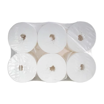 Toalettpapír 2 rétegű közületi átmérő: 19 cm 100 % cell laponkénti adagolású 12 tekercs/karton hófehér