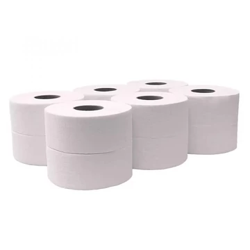 Toalettpapír 2 rétegű közületi átmérő: 19cm recy 12 tekercs/karton Millena, fehér