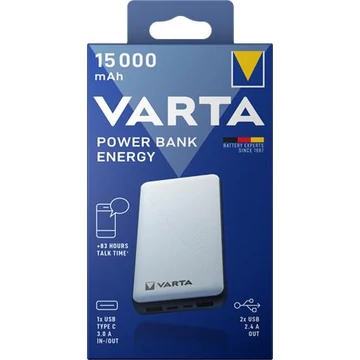 Hordozható akkumulátor, 15000 mAh, VARTA