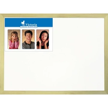 Fehértábla, nem mágneses, 30x40 cm, fa keret, VICTORIA