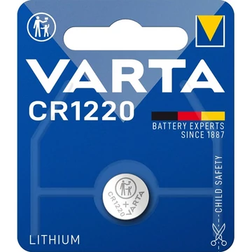 Gombelem, CR1220, 1 db, VARTA