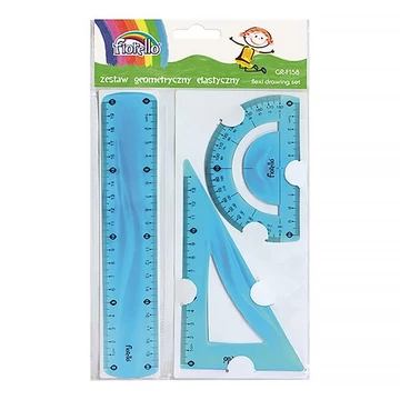 Vonalzókészlet FIORELLO hajlékony 3 darabos