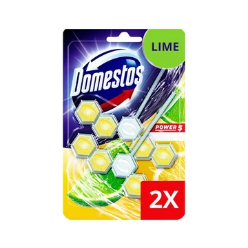 WC fertőtlenítő, 2 db-os, DOMESTOS "Power 5", lime WC fertőtlenítő, 2 db-os, DOMESTOS "Power 5", lime