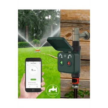 Woox Smart Zigbee Kerti Öntöző Szabályozó - R7060 (ZigBee 3.0, 1.5V AAx4, 0,2-0,7 MPa)