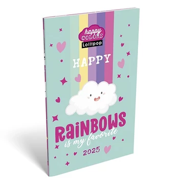 Zsebnaptár LIZZY CARD A/6 heti papírborítós Lollipop happy color 2026. Zsebnaptár LIZZY CARD A/6 heti papírborítós Lollipop happy color 2026.