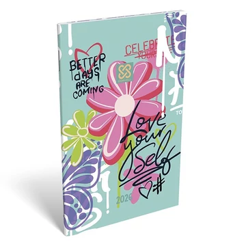 Zsebnaptár LIZZY CARD A/6 heti papírborítós Love wins 2026. Zsebnaptár LIZZY CARD A/6 heti papírborítós Love wins 2026.