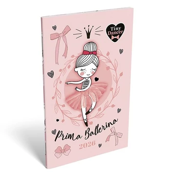 Zsebnaptár LIZZY CARD A/6 heti papírborítós Tiny dancer lovely ballerina 2026. Zsebnaptár LIZZY CARD A/6 heti papírborítós Tiny dancer lovely ballerina 2026.