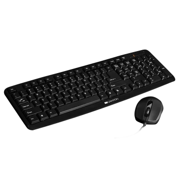 Canyon CNE-CSET1-HU Classic Wired billentyűzet + egér Black HU