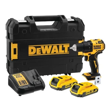 DEWALT Fúrócsavarozó, 18V, 2x2Ah, XR, Li-Ion, kefe nélküli