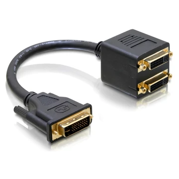 DeLock DVI-I (Dual Link) male > 2 x DVI-I (Dual Link) female Adapter