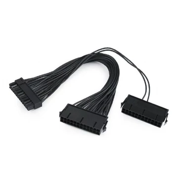 Gembird CC-PSU24-01 Dual 24-pin internal PC power extension cable 0,3m Black Gembird CC-PSU24-01 Dual 24-pin internal PC power extension cable 0,3m Black