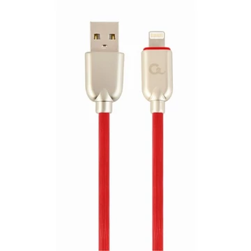 Gembird CC-USB2R-AMLM-2M-R Premium rubber 8-pin charging and data cable 2 m Red Gembird CC-USB2R-AMLM-2M-R Premium rubber 8-pin charging and data cable 2 m Red