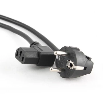 Gembird PC-186A-VDE Power cord (right angled C13) VDE approved 1,8m Black Gembird PC-186A-VDE Power cord (right angled C13) VDE approved 1,8m Black