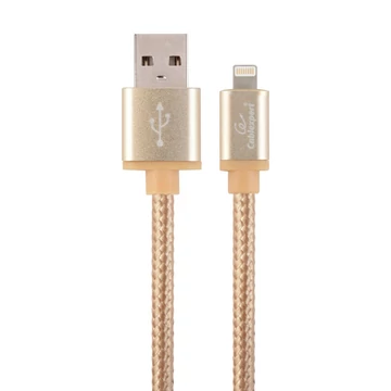 Gembird CCB-mUSB2B-AMLM-6-G USB2.0 - Lightning cable 1,8m Gold Gembird CCB-mUSB2B-AMLM-6-G USB2.0 - Lightning cable 1,8m Gold