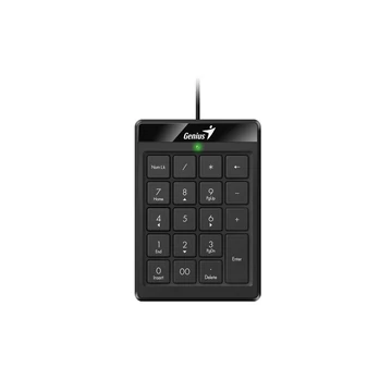 Genius Billentyűzet - Numpad 110 Slim (Vezetékes, USB, vékony, numerikus billentyűzet, fekete)