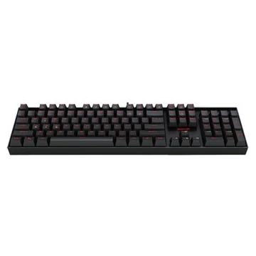 Redragon Mitra Red Backlit Mechanical Keyboard Brown Switches Black HU