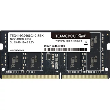 TeamGroup 16GB DDR4 2666MHz SODIMM Elite TeamGroup 16GB DDR4 2666MHz SODIMM Elite