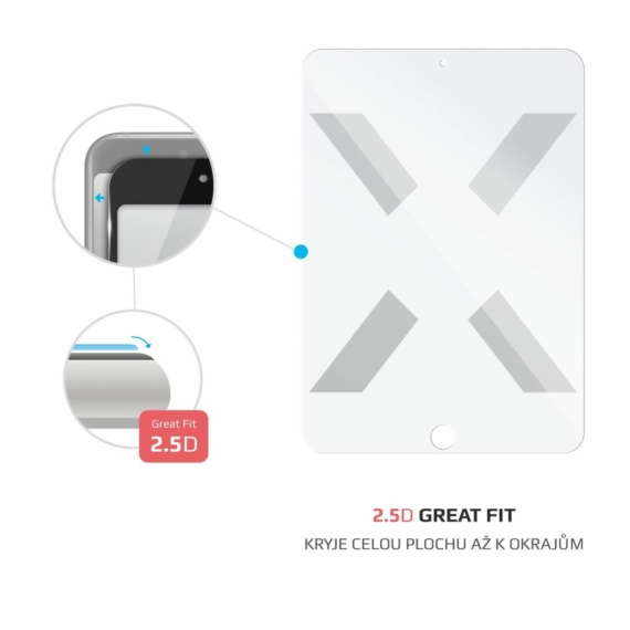 FIXED üvegfólia csak sík felületre Apple iPad Pro 12.9 "(2018/2020/2021) telefonokhoz
