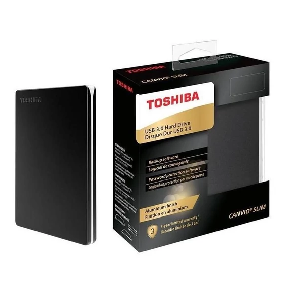 Toshiba 2TB 2,5" USB3.0 CANVIO SLIM Silver