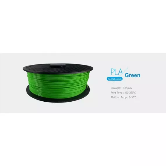 3D FILAMENT 1,75mm PLA Zöld /1kg-os tekercs/