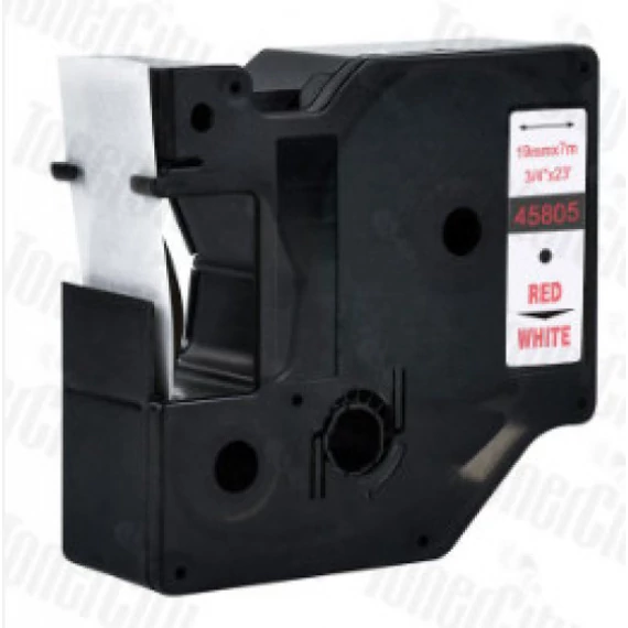 FOR USE DYMO D1 45805 19mm x 7m fehér-piros #S0720850 /FU/